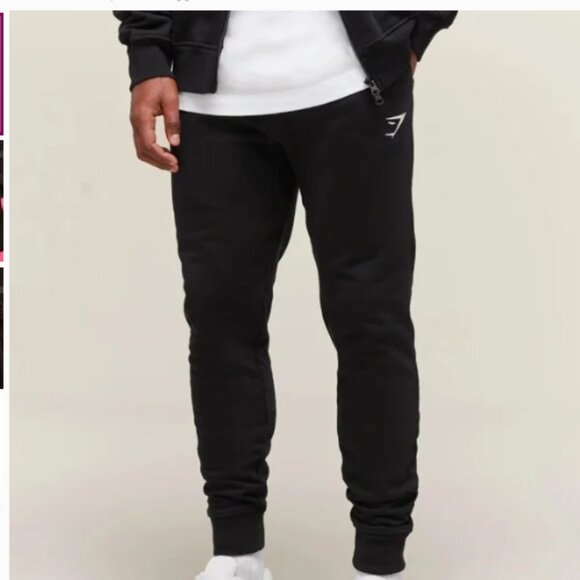 Gymshark Other - Gymshark Black Athletic CREST slimfit joggers size med